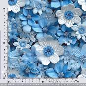 tissus simili ou enduit :10x140cm FLEUR 3D  :modèle FLEURS 17