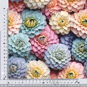 tissus simili ou enduit :10x140cm FLEUR 3D  :modèle FLEURS 25