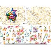 KIT TOILE COTON POCHETTE TRAPEZOIDE : MODELE PT0044